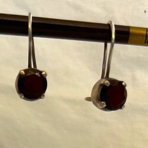 Sundance Garnet and Silver earrings